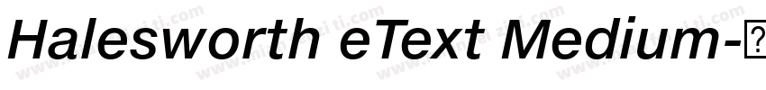 Halesworth eText Medium字体转换